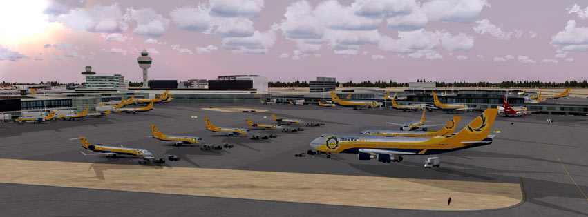 Virtual Airline Amsterdam Schiphol hub